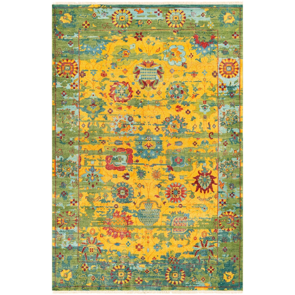 Ennoki Hand-knotted Wool Accent Rug - 2' x 3'