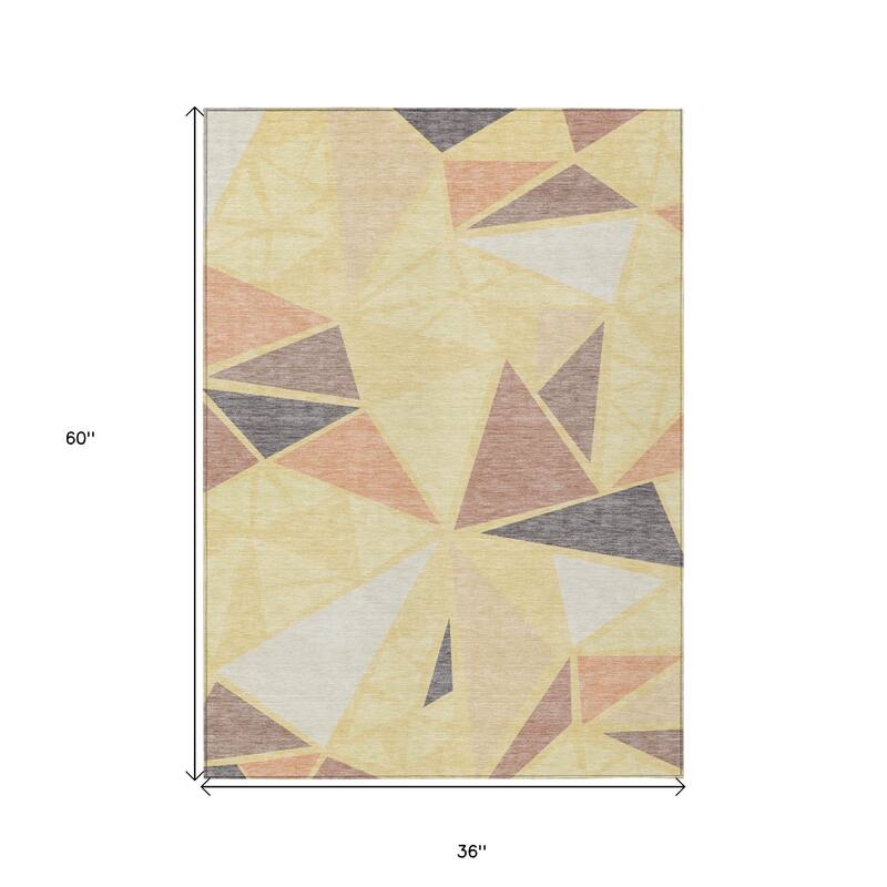 HomeRoots Geometric Transitional Rectangle Outdoor Rug