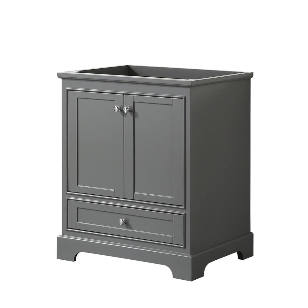 Wyndham Collection Deborah 29-1/4" Free Standing Single Wood Vanity