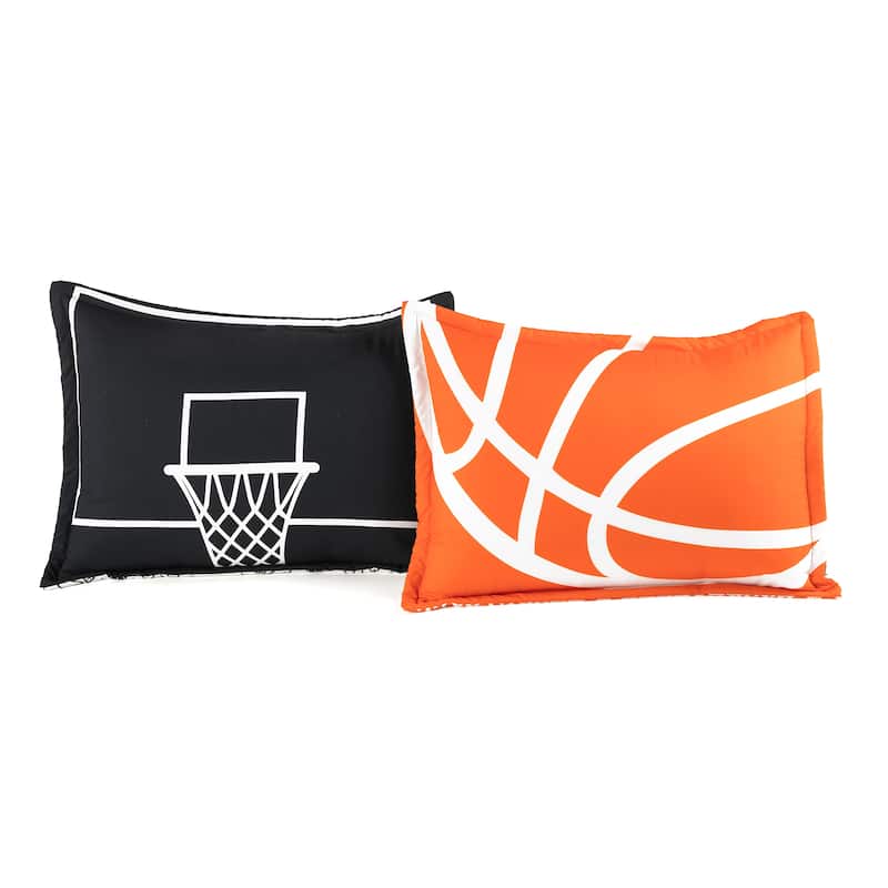 Lush Decor Basketball Game Reversible Oversized Comforter Set