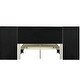 preview thumbnail 6 of 31, Upholstered Platform Bed with Oversized Headboard and Shelving