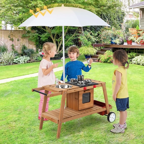 child's patio umbrella Step2 42-Inch Blue Wave Umbrella, Kids Shade Umbrella, For Any Outdoor Activity : Clothing, Shoes & Jewelry and gather with the Martha Stewart Kids’ Outdoor Umbrella Umbrella Children's Patio Furniture Sets