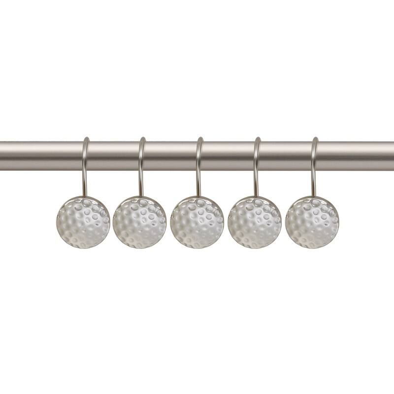 Utopia Alley Shower Rings Hooks, Shower Curtain Rings Hooks for Bathroom, Rust Resistant Shower Curtain Hooks Rings, Set of 12