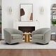 preview thumbnail 28 of 122, UIXE 360° Swivel Barrel Accent Chair Armchair For Living Room
