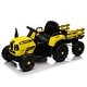 preview thumbnail 25 of 81, 12V Kids Ride-On Tractor with Detachable Trailer, Remote Control, Adjustable Speeds, Music, and LED Lights