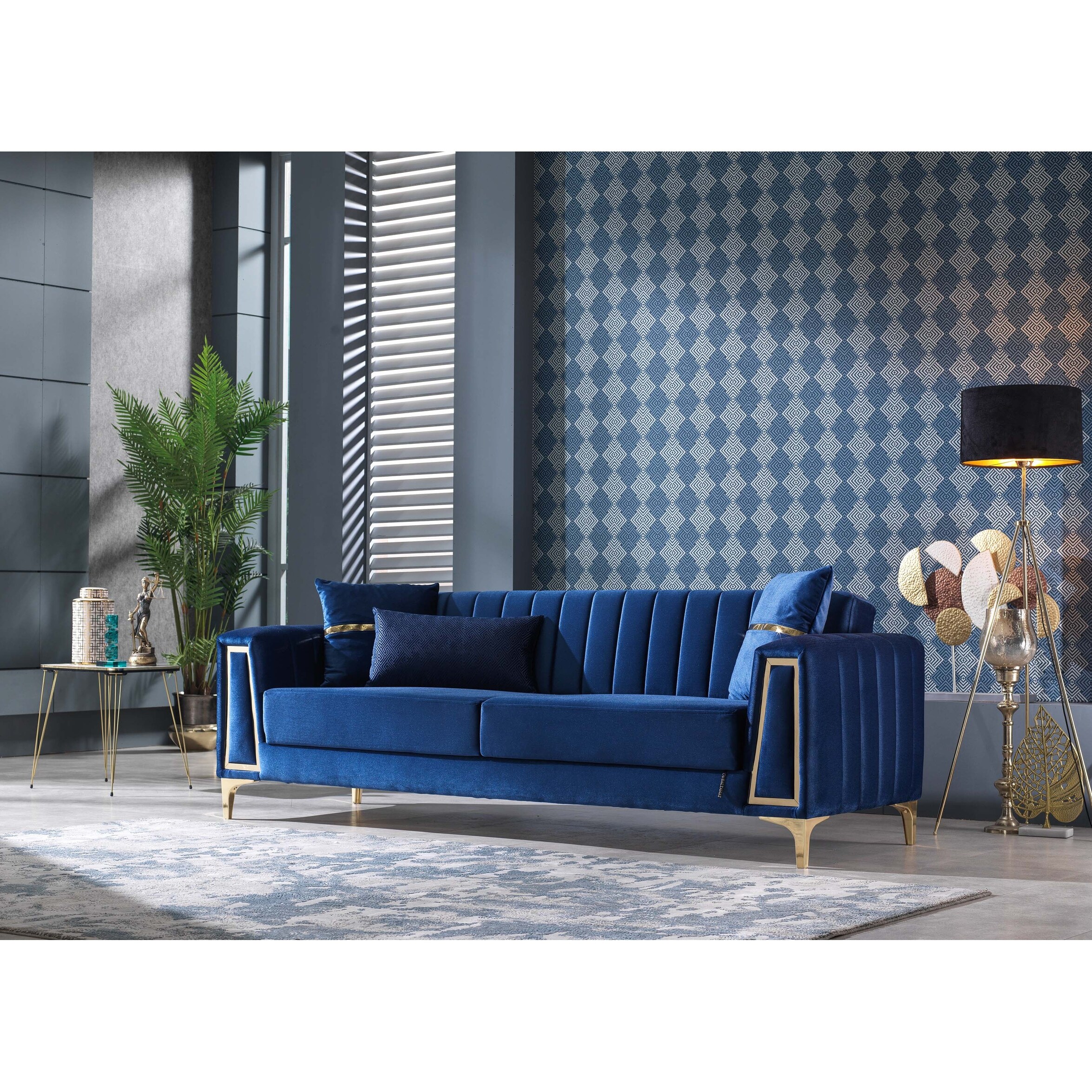 【年中無休】 Toledo 3 Pieces Living Room Set 2 Sofa 1 Chair - Bed Bath アート・デザイン・音楽