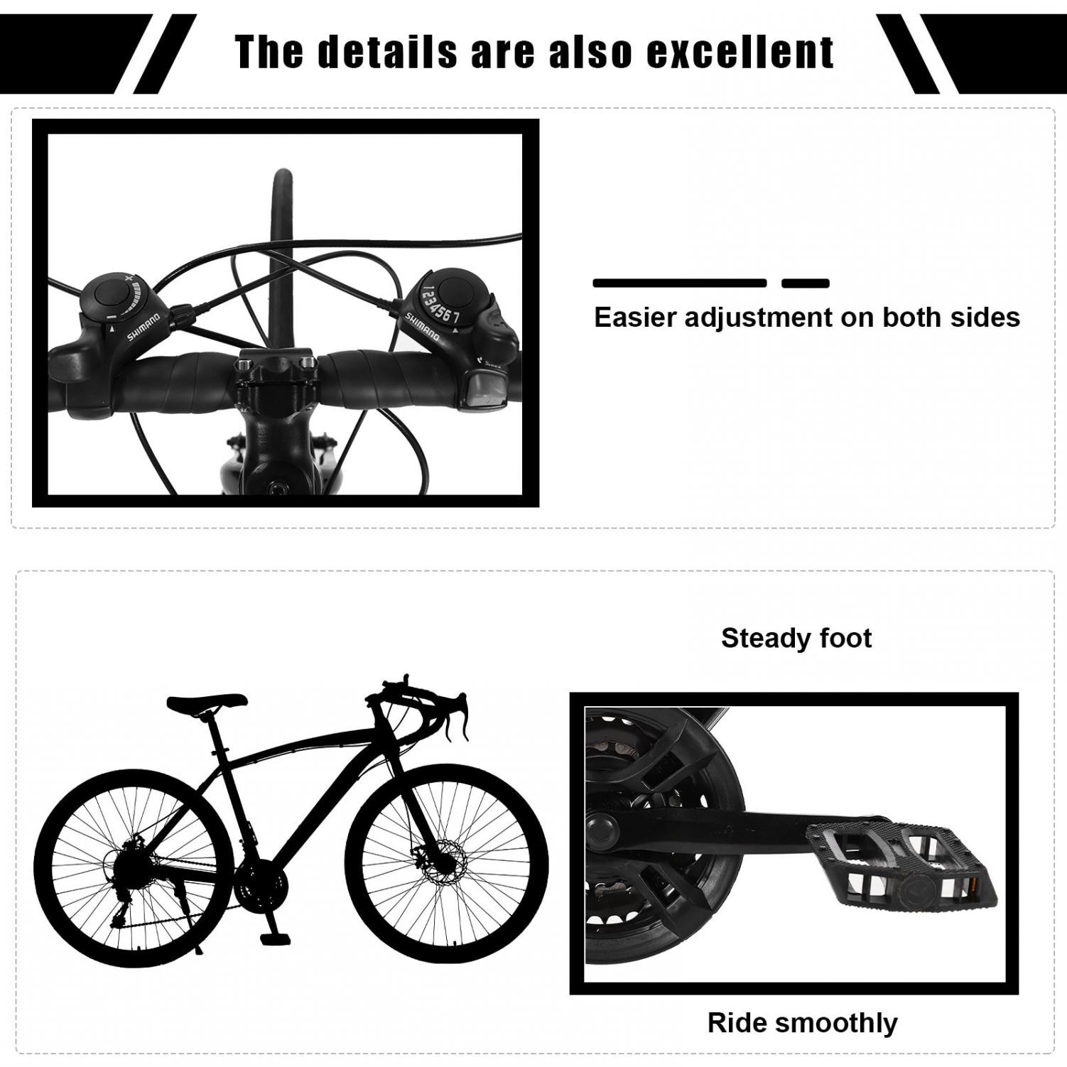 Redfire Hybrid Road Bike 21 Speed Shimano Shifters 700C 58 OFF