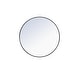 preview thumbnail 49 of 186, Carson Carrington Labbemala Metal Frame Round Mirror