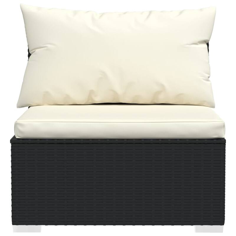 vidaXL Patio Sofa Sectional Sofa Couch Loveseat Outdoor Armchair Poly Rattan