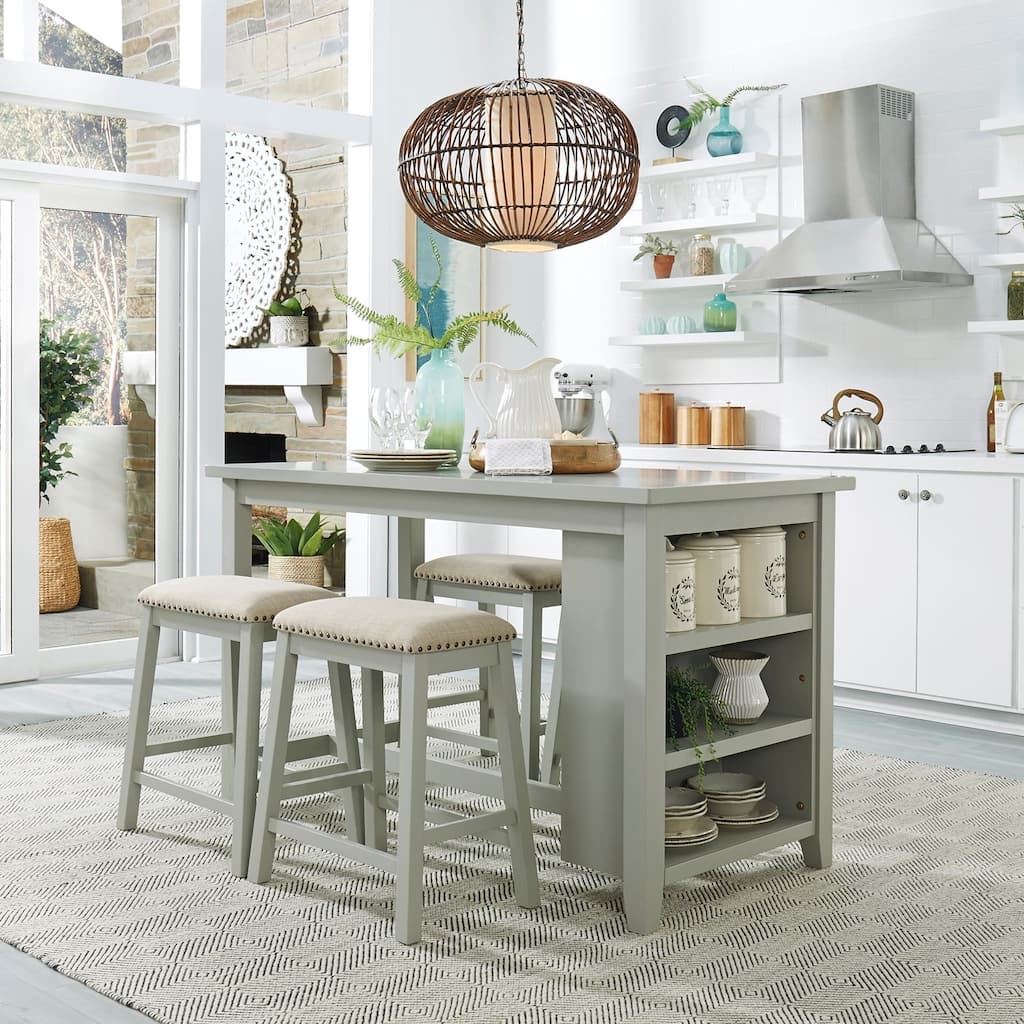Brook Creek Grey 5 Piece Counter Set
