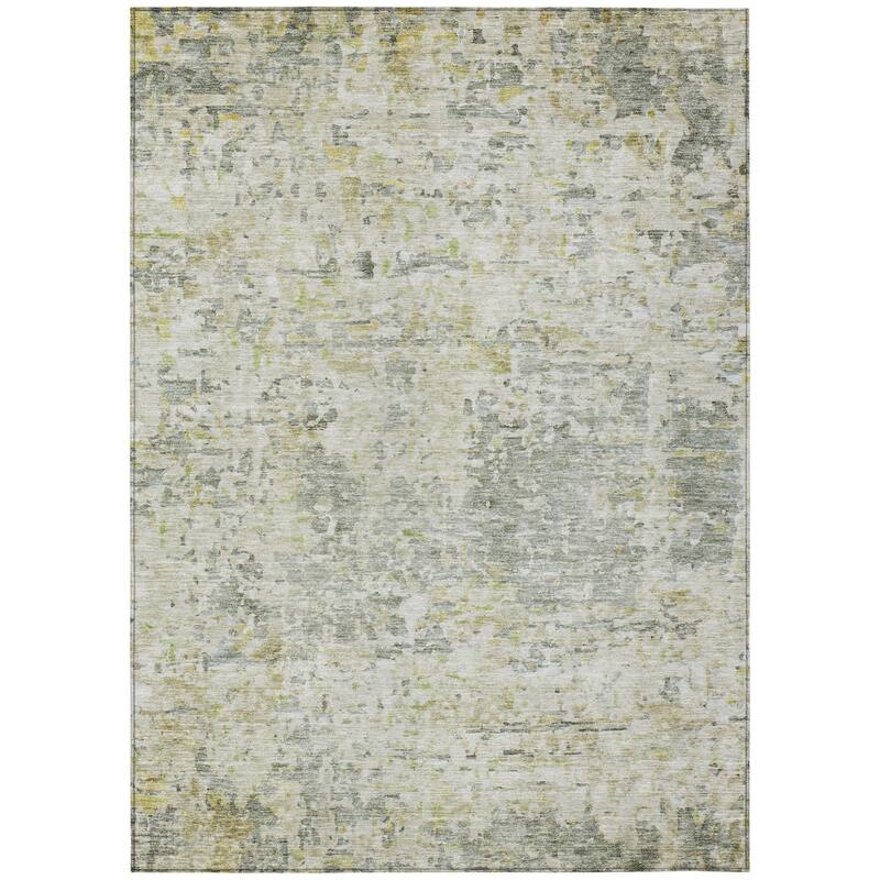 HomeRoots Abstract Transitional Rectangle Outdoor Rug