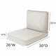 preview thumbnail 5 of 114, Haven Way Universal Outdoor Deep Seat Lounge Chair Cushion Set