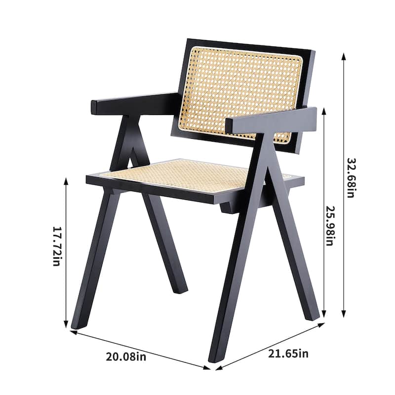 Solid Wood Dining chairs (Only Chair)-Set OF 2