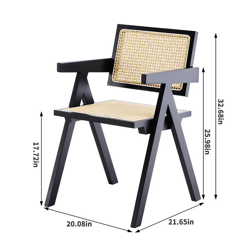 Armrest Solid Wood Dining Chair, Living Room Chair