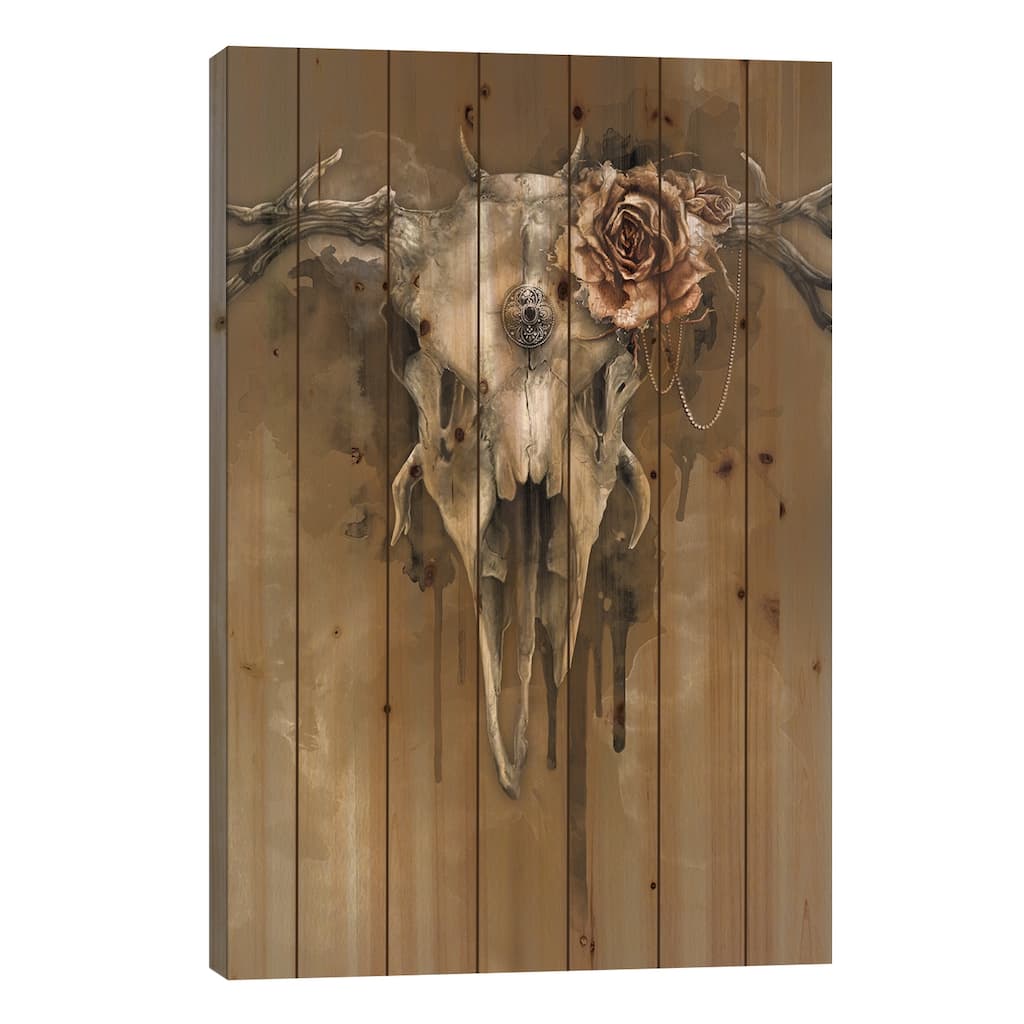All Shall Fade Print On Wood by Sarah Richter - Multi-Color