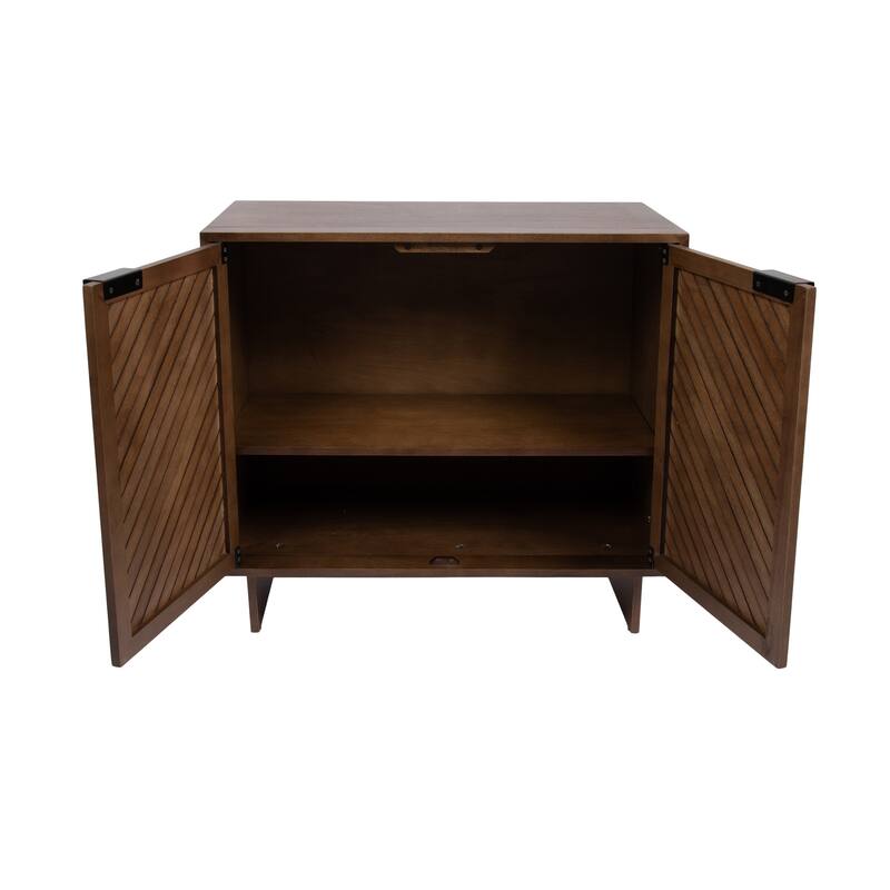 Kate and Laurel Mezzeta Wood Floor Storage Cabinet