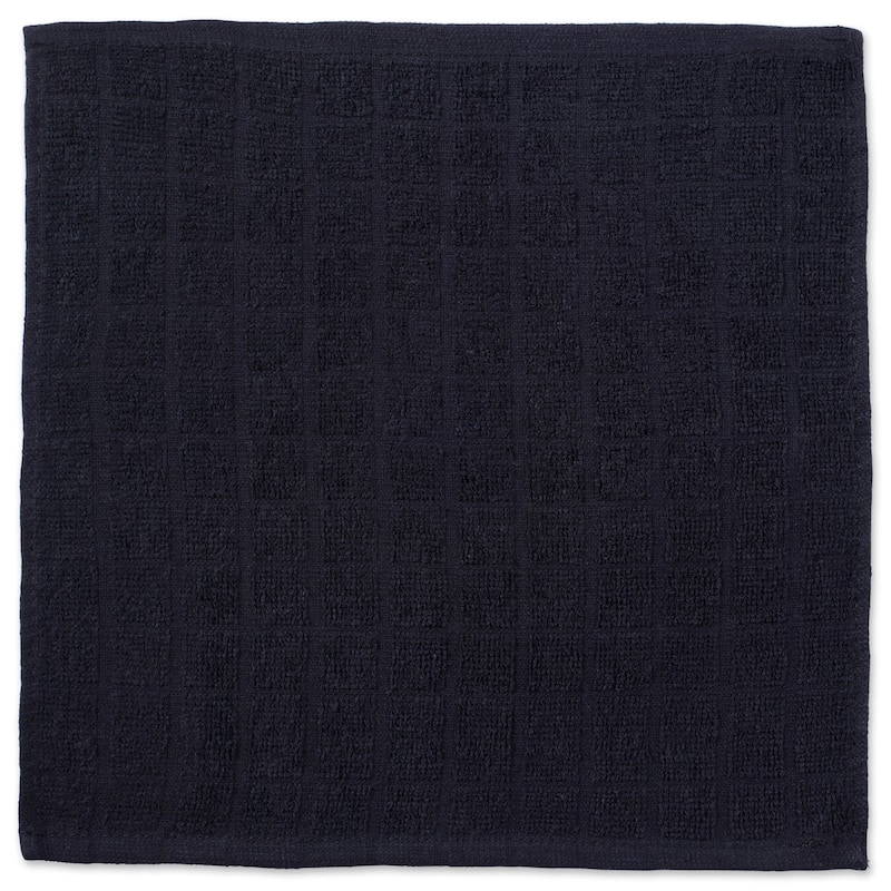 DII Solid Windowpane Terry Dishcloth Set of 6