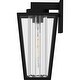 preview thumbnail 3 of 5, Jett 1-Light Matte Black Outdoor Wall Lantern