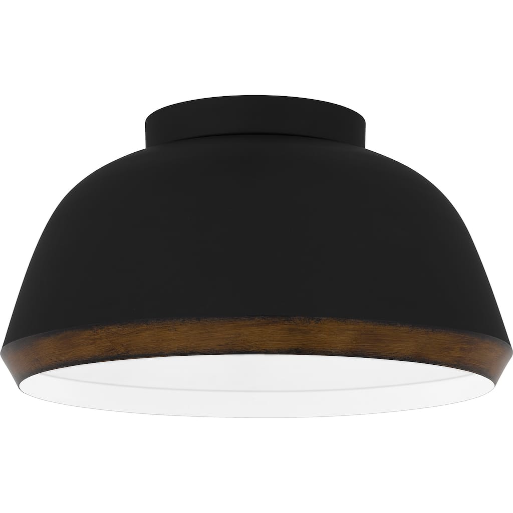 Tamara 3-Light Matte Black Flush Mount Light