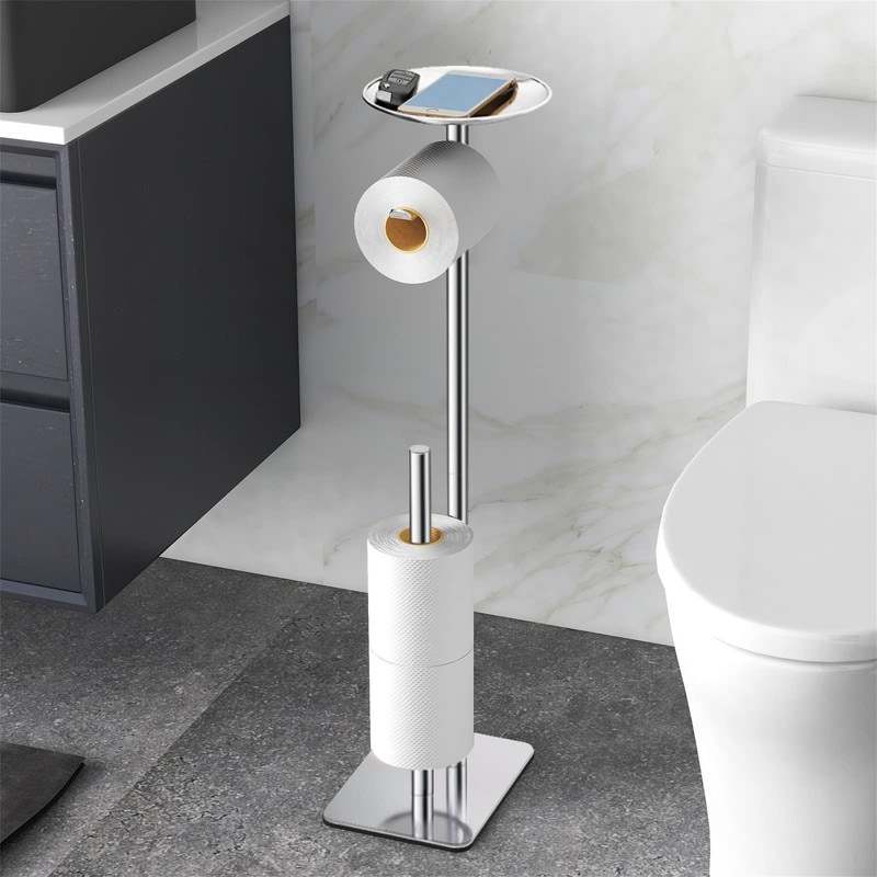 Toilet Paper Holder Stand for Bathroom Floor - 26.38