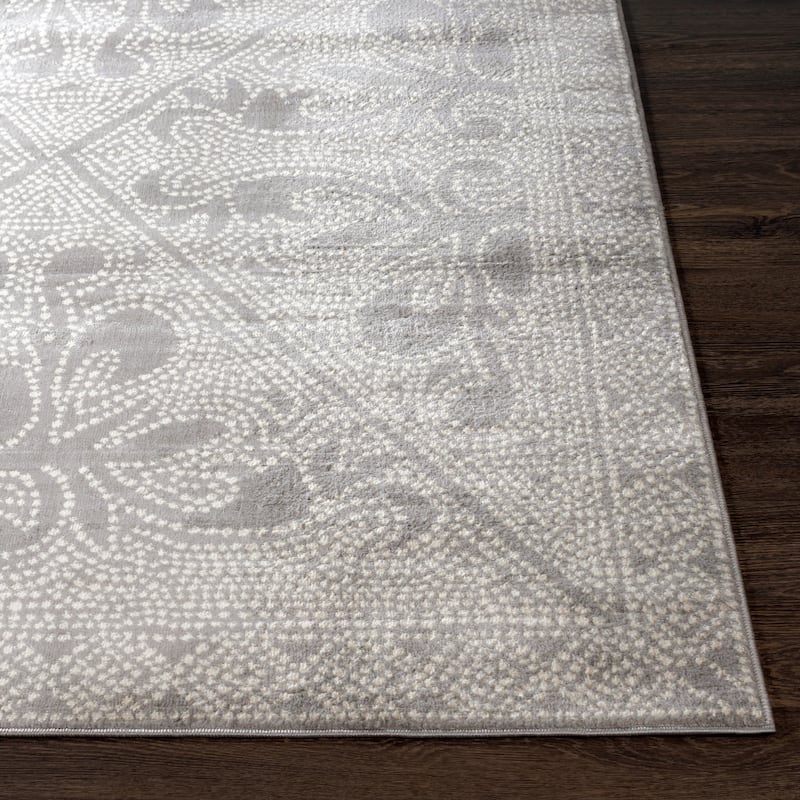 Livabliss Adela Mosaic Floral Area Rug