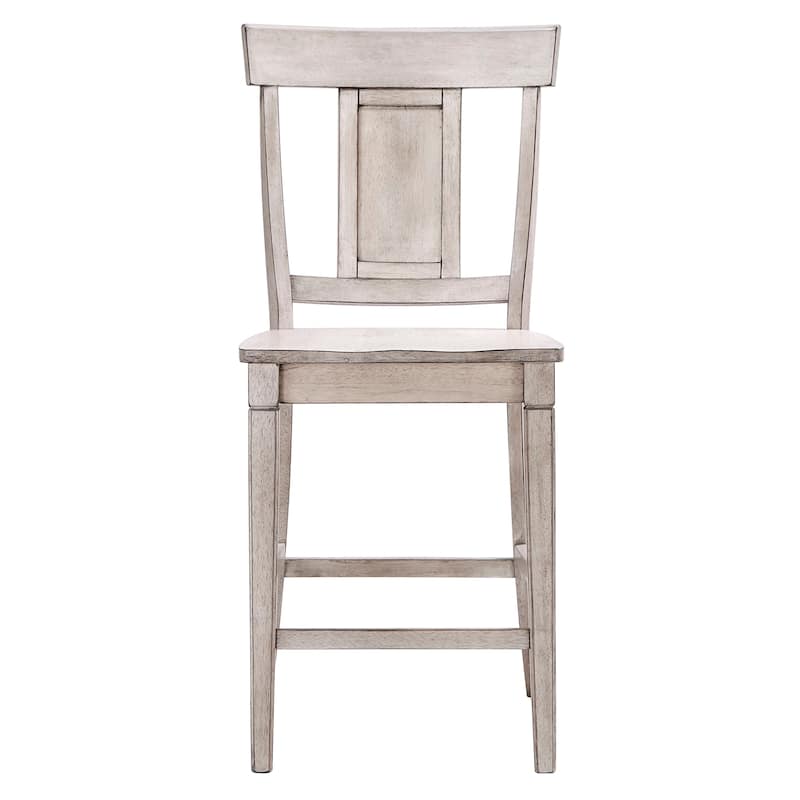 Eleanor Panel Back Wood Counter Chair (Set of 2) by iNSPIRE Q Classic