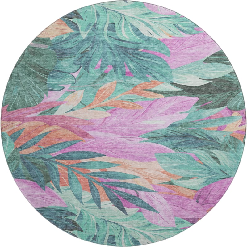 Premium Washable Super Soft Tropical Floral Mayfield Rug