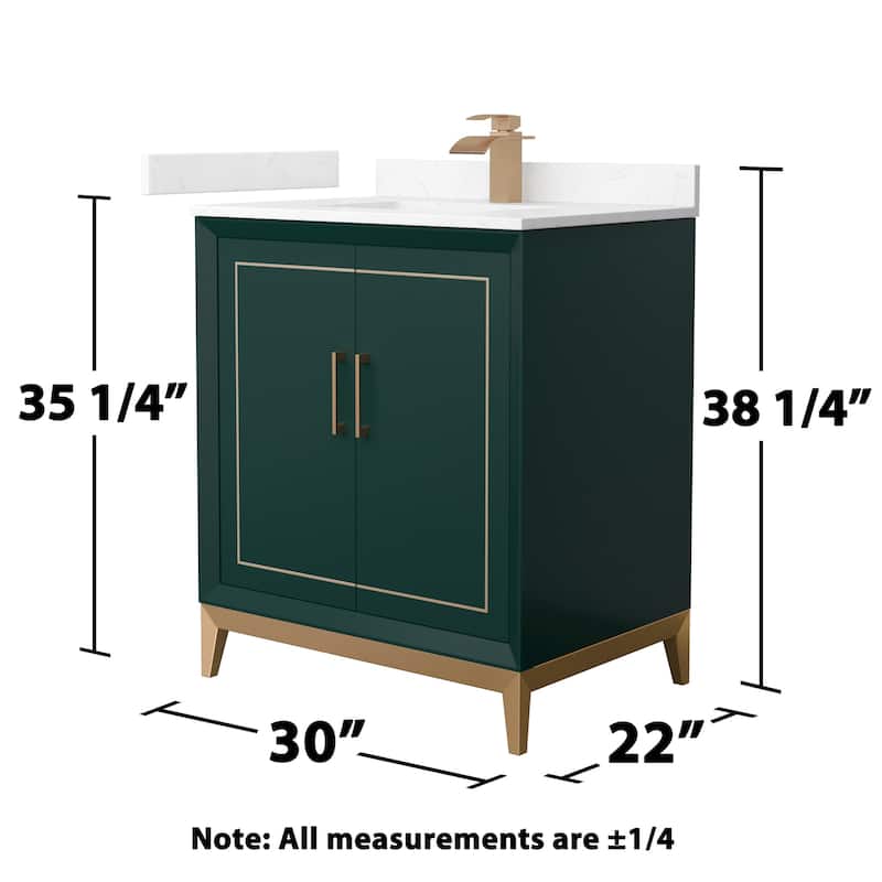 Wyndham Collection WCH515130S-VCA-UNSMXX Marlena 30" Free Standing