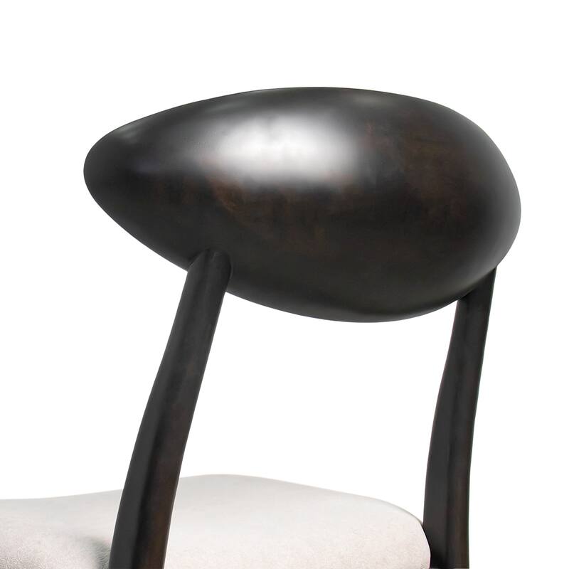 Furniture of America Abigail VI Mid-Century Modern 5-Piece Black Handfinished Solid Wood Dining Set