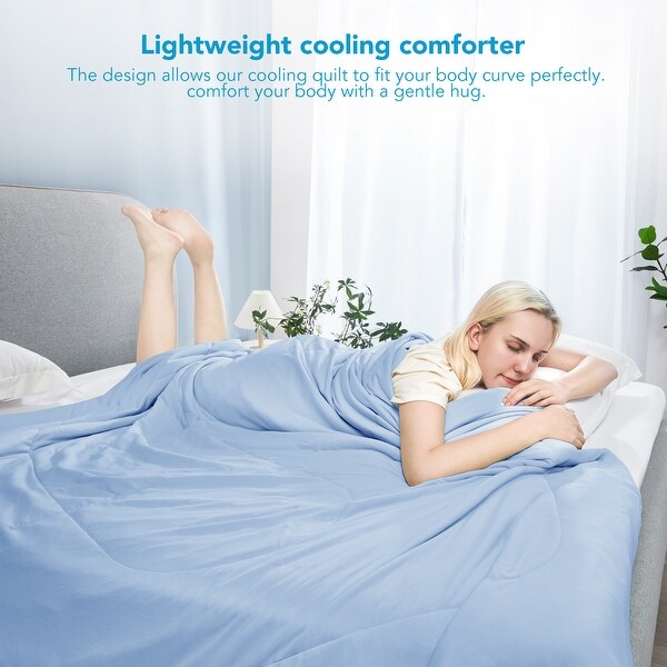 Cooling Comforter, Cold Blanket for Night Sweats 1 Piece - Bed