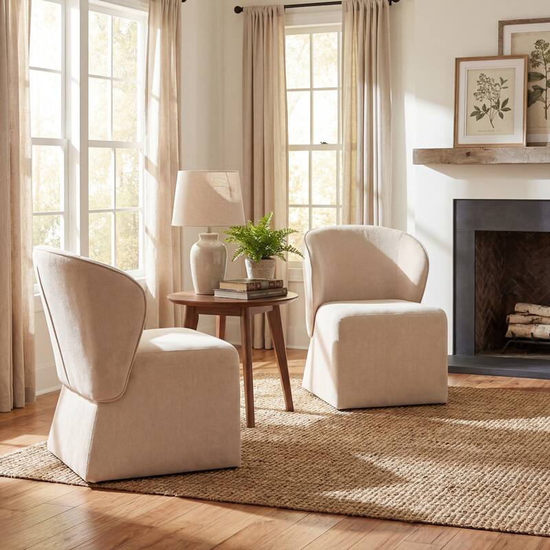 Christopher Knight Home - Eddie Modern Block Silhouette Upholstered Dining Chair with Metal Frame, Versatile Home Use