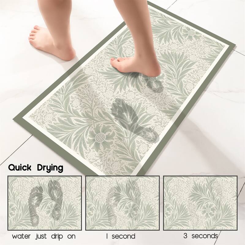 Bath Mat Rug-Thin Quick Dry