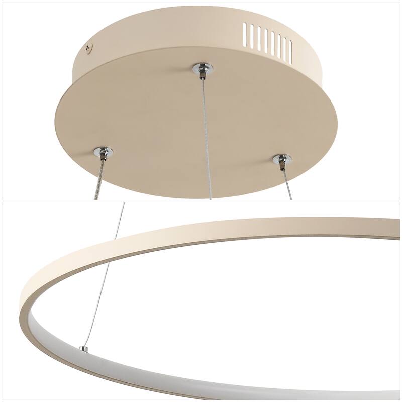 Kinsley Modern Bohemian Iron Integrated LED Pendant by JONATHAN Y