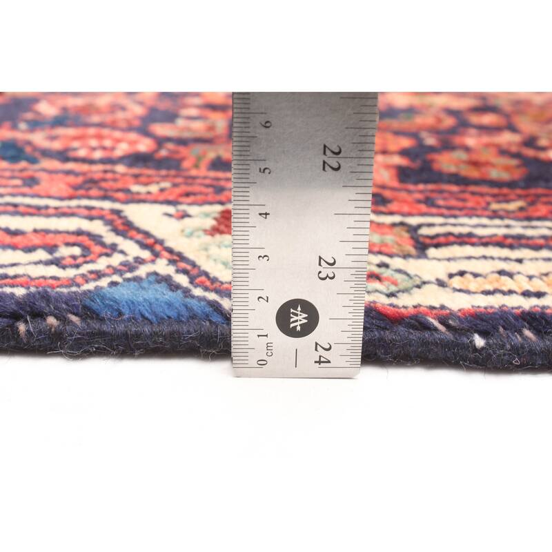 ECARPETGALLERY Hand-knotted Konya Anatolian Dark Navy Wool Rug - 2'5 x 9'7