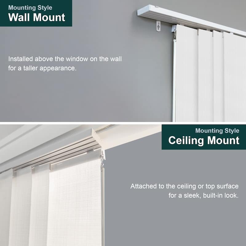 CHICOLOGY Adjustable Sliding Panels, 4-Rail Track, Light Filtering