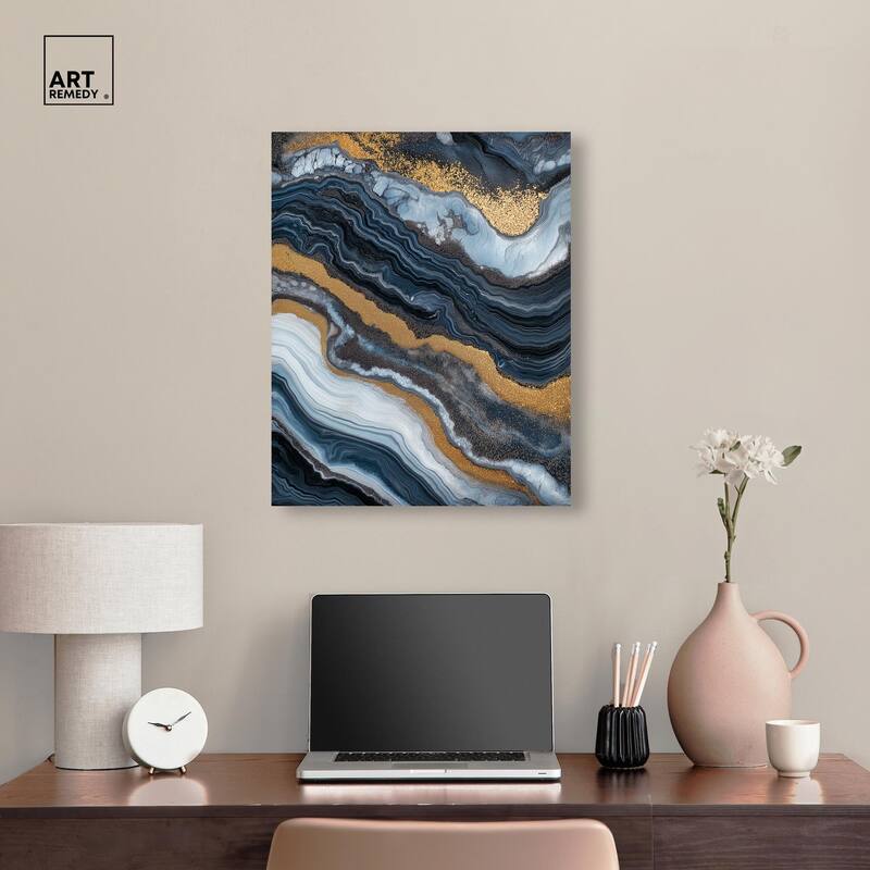 Acrylic Flow I Canvas by Art Remedy, Gallery Wrapped