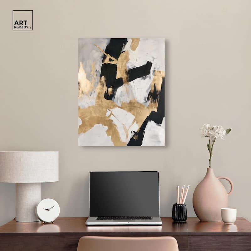 Cracked Gilt I Canvas by Art Remedy, Gallery Wrapped