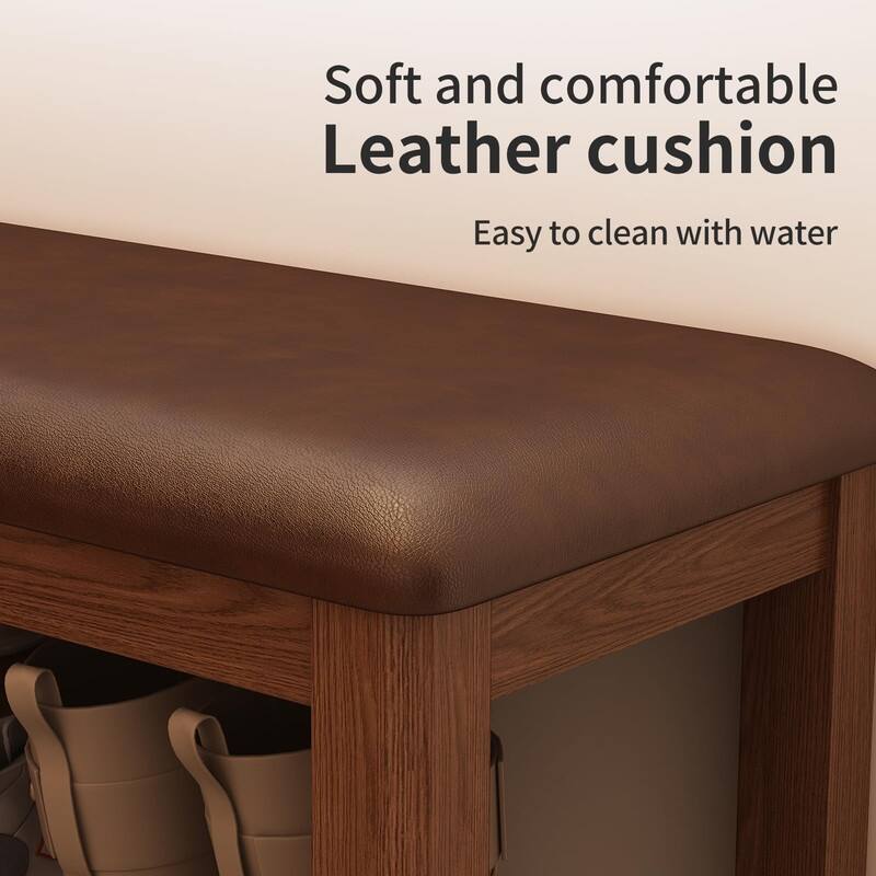 3 Tiers Shoe Storage Bench - 11.81"D x 39.4"W x 20.47"H