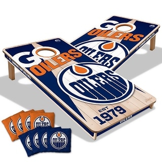 Edmonton Oilers NHL 2x4 Cornhole Board Set