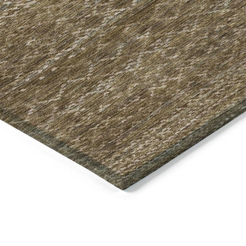 Machine Washable Indoor/Outdoor Modern Trellis Chantille Rug