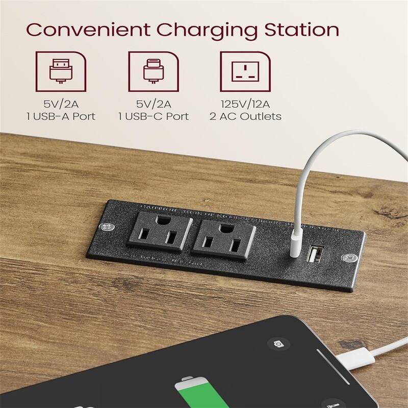 Nightstand with Charging Station