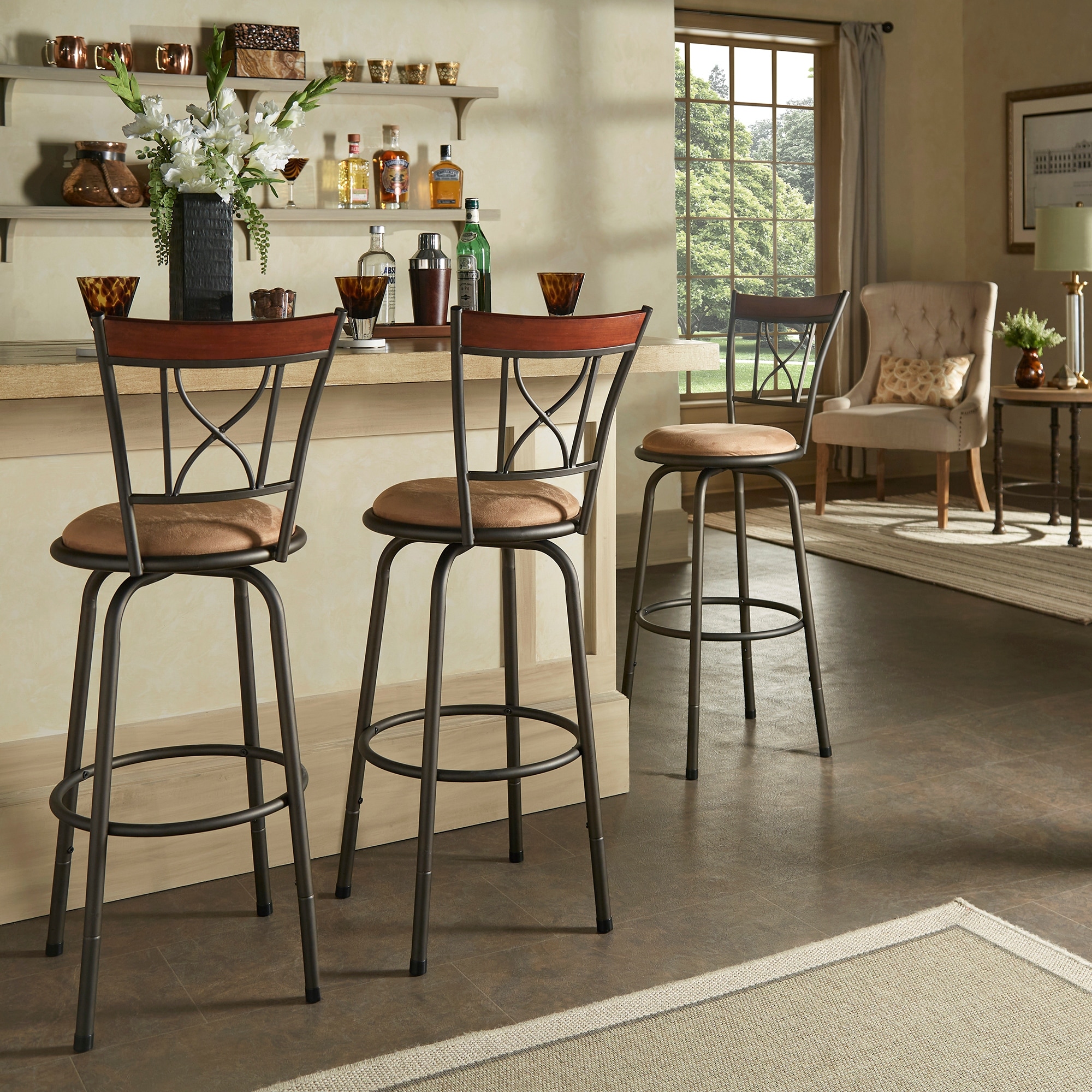 Bronze top counter stools