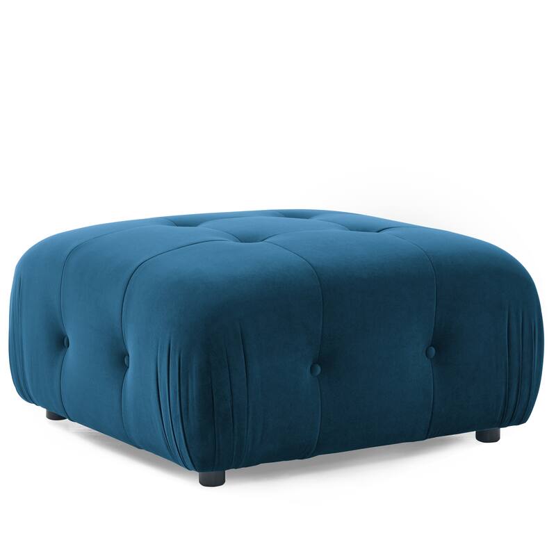 Ouyessir Modern Velvet Upholstered Large Modular Sectional Sofa with Removable Armrest