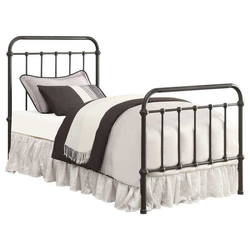Livingston Metal Open Frame Bed Dark Bronze - Twin