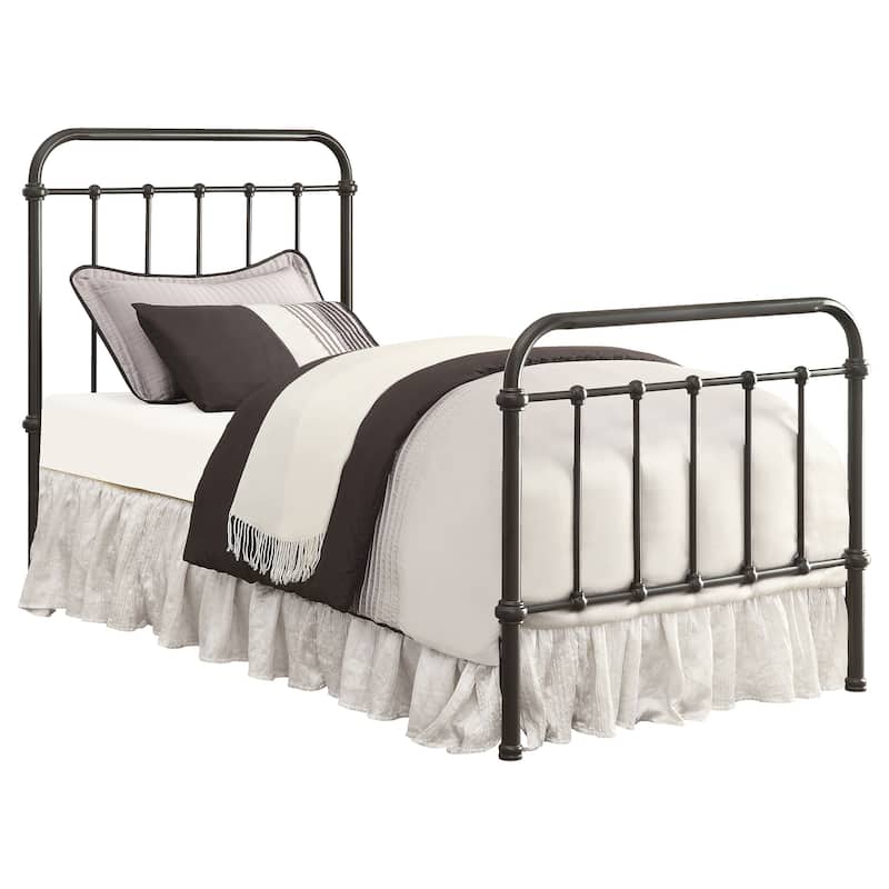 Livingston Metal Open Frame Bed Dark Bronze
