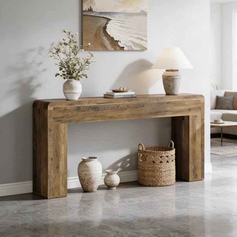 Wooden Entryway Table, Rustic Console Table, Sofa Table