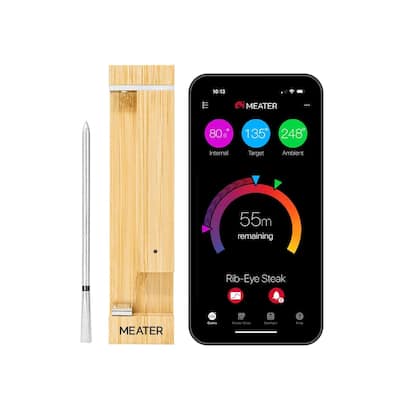 MEATER 2 Plus Smart Bluetooth Meat Thermometer Direct Heat Grilling at 1000°F Extra Long Range - Universal