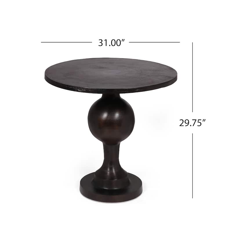 Devries Aluminum Handcrafted Round Dining Table by Christopher Knight Home