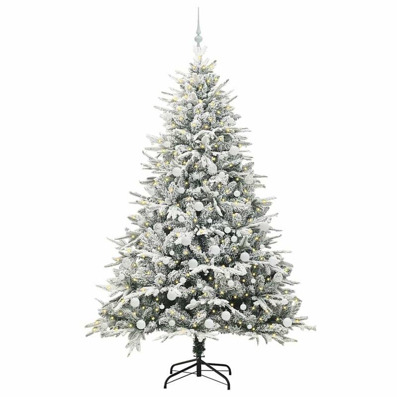vidaXL Artificial Christmas Tree Green 59.1" PVC