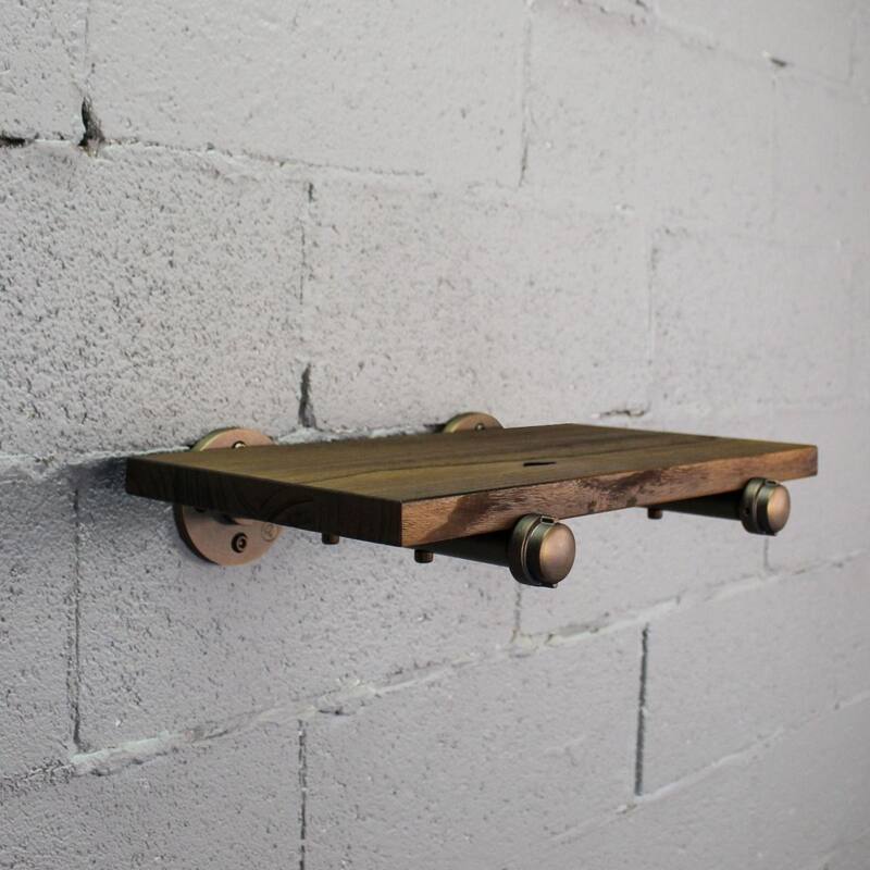 Somerville Farmhouse Industrial Wall Shelf
